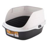 Arm & Hammer Rimmed Wave Pan Cat Litter - L - Dark Gray