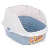 Arm & Hammer Rimmed Wave Pan Cat Litter - L - Dark Gray