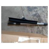 Evriholder CFUBR12-AMZ, Compact FURemover Pet Hair Removal Broom with Squeegee and Telescoping Handle That Extends from 18-40 Inches, Gray/Black