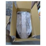 simplehuman 10 Liter / 2.6 Gallon Butterfly Lid Bathroom Step Trash Can, White Steel