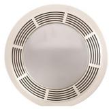 Broan-NuTone 751 Round Fan and Light Combo for Bathroom and Home, White Grille with Glass Lens, 100-Watts, 5.0 Sones, 100 CFM