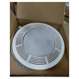 Broan-NuTone 751 Round Fan and Light Combo for Bathroom and Home, White Grille with Glass Lens, 100-Watts, 5.0 Sones, 100 CFM