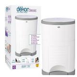 Dekor Classic Hands-Free Diaper Pail | White | Easiest to Use | Just Step â Drop â Done | Doesnât Absorb Odors | 20 Second Bag Change | Most Economical Refill System
