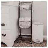 Dekor Classic Hands-Free Diaper Pail | White | Easiest to Use | Just Step â Drop â Done | Doesnât Absorb Odors | 20 Second Bag Change | Most Economical Refill System