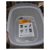 Arm & Hammer Light Gray Sifting Cat Litter Box, Large, 15.21" W x 18" L