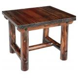 Char-log end table