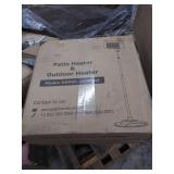 Patio Heater, 1500W Electric Outdoor Heater w/ 3 Heat Levels,1S Fast Heating Infrared Patio Heaters for Outdoor Use, 75â Standing Garage Heater w/ Tip-over & Overheat Protection For 270 sq.ft, Gr