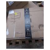 2-Drawer Groove Handle Wood Nightstand - White