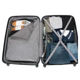 Kenneth Cole Reaction Out Of Bounds Luggage Collection Lightweight Durable Hardside 4-Wheel Spinner Travel Suitcase Bags, Cobalt Blue, 28-Inch Checked