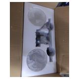 Henveton 2-Light Industrial Black Vanity Lights, Modern Over Mirror Light, Wall Mount Bubble Glass Wall Light for Bathroom,Bedroom,Dressing Table, Hallway, Living Room, Kitchen