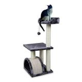 Roypet 32" Cat Tree with Scratching Pad and Perch, Grey