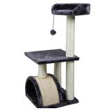 Roypet 32" Cat Tree with Scratching Pad and Perch, Grey