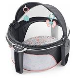 Fisher-Price On-The-Go Baby Dome - Pink Pacific Pebble, Portable Infant Play Space, Multicolored