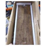 QEEIG Farmhouse Floating Shelves for Wall 24 inches Long Bedroom Shelf Set of 2 Bathroom Kitchen Living Room Mounted Shelving Shelfs 23.6" L x 9.3" D, Rustic Brown (008-60BN)