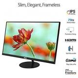 ASUS VL279HE 27â Eye Care Monitor, 1080P Full HD (1920 x 1080), IPS, 75Hz, Adaptive-Sync, FreeSync, HDMI D-Sub, Frameless, Slim, Wall Mountable, Flicker Free and Blue Light Filter