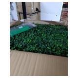 Artificial Boxwood Panel - 12PCS Faux Boxwood Hedge Wall Panels as Greenery Backdrop, 24 x 16 Inch Boxwood Hedge Mat for Indoor Wall Decoration and Outdoor, Balcony, Garden Fence