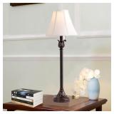 26 in. Antique Bronze Traditional Buffet Lamps with Gold Highlights (Set of 2)