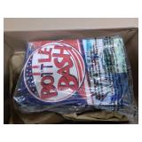 Poleish Sports Bottle Bash Red White and Blue Game Set