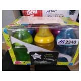 Tommee Tippee Closer to Nature Fiesta Baby Bottle Breast-Like Nipple with Anti-Colic Valve, BPA-free â 9-ounce, 6 Count