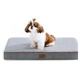 Bedsure Large Dog Bed for Large Dogs - Big Orthopedic Dog Beds with Removable Washable Cover, Egg Crate Foam Pet Bed Mat, Suitable for Up to 50 lbs - 20" x 30"