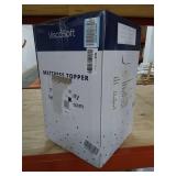 ViscoSoft 3 Inch Memory Foam Mattress Topper Twin XL | High Density Gel Ventilated Pad | Removable Bamboo-Rayon Cover