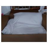 Edow Throw Pillow Inserts, Set of 2 Lightweight Down Alternative Polyester Pillow, Couch Cushion, Sham Stuffer, Machine Washable. (White, 28x28)