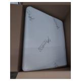 Relax Home Life 7.5 Inch Bed Wedge Pillow for Acid Reflux, 1.5 Inch Memory Foam Top with Bamboo Cover, 25" W x 26" L x 7.5" H, White