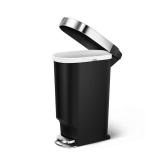 simplehuman 40L Plastic Slim Trash Can - No Lid