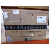 Safco Double-Sided Arrow Sign, Dry Erase Magnetic Steel, 25 1/2 x 60, Black Frame