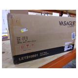 VASAGLE End Table with USB Ports & Power Outlets, Flip Top Side Table with Charging Station, Nightstand with Storage Shelf and Fabric Bag, for Living Room, Bedroom, Rustic Brown and Black ULET310B01V1