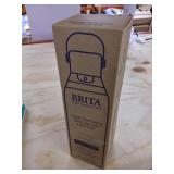 Brita Stainless Steel Water Filter Bottle, 20 Ounce, Glacier, 1 Count, Stocking Stuffer