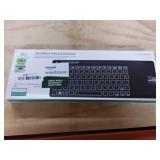 Rii K18 Plus Wireless 3-LED Color Backlit Multimedia Keyboard with Multi-Touch Big Size Trackpad,Rechargable Keyboard for Android TV Box,PC,Smart TV,Xbox,Raspberry Pi, HTPC IPTV,Windows, MacOS