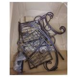 Plant Stands Indoor Metal, FOME Wrought Iron Metal Flower Holder Stand 4 Layers Planter Rack Plant Display Rack Decorative Flower Pot Rack for Garden Home Office Outdoor