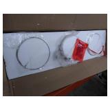 LOG BARN A03297 Farmhouse Style Island Lighting, 3-Light Linear Chandeliers Kitchen Light Fixture with Glass Shades