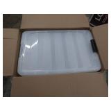 72 Quart Stack & Pullâ¢ Box, 2 Pack, Clear with Black Buckle