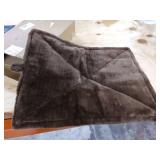 FurHaven Pet Heating Pad ThermaNAP Faux Fur Self-Warming Pet Bed Mat, Espresso, Small