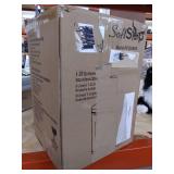 iTouchless SoftStep 1.32 Gallon Small Bathroom Stainless Steel Step Trash Can, 5 Liter Pedal Bin, Removable Inner Bucket, Soft and Silent Open and Close