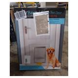 BarksBar Large Plastic Dog Door with Aluminum Lining - 10.5 by 15 inches Flap Size | Pets Up to 100 LBS
