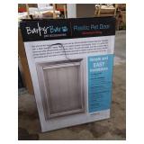 BarksBar Large Plastic Dog Door with Aluminum Lining - 10.5 by 15 inches Flap Size | Pets Up to 100 LBS