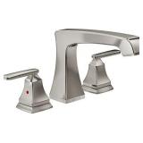 Delta Ashlyn 2-Handle Deck-Mount Roman Tub Faucet Trim Kit in Stainless Steel Finish (Valve Not Included) 685398