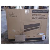 Premium Bed Rail for Toddlers - Includes Decorative Cover with Inside Pocket - Folds Down, Safety Side Guard Rail for Kids - 43" Gray, Fits Twin, Double, Full Size, Queen & King by Cosie Covers