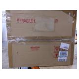 Frametory, 16x20 Aluminum Frame, 11x14 Photo with Ivory Mat for Wall Display, Sawtooth Hanger, Swivel Tabs, Spring Clips Great for Photos, Artworks, Posters (Black, 1-Pack)