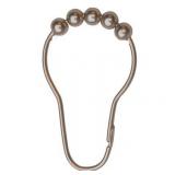 ARTISTIC HOME Shower Curtain Hooks Metal Shower Curtain Rings for Bathroom Shower Curtain Rods Set of 12 Smooth Gliding