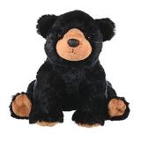Wild Republic Black Bear Plush, Stuffed Animal, Plush Toy, Gifts for Kids, Cuddlekins 12 Inches