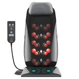 Nekteck Shiatsu Neck & Back Massager with Heat, Deep Tissue Kneading Massage Chair Pad for Back, Waist, Thighs Pain Relief, Electric Massage Seat Cushion for Home & Office Use