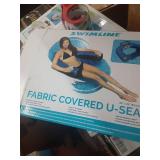 Swimline Fabric Covered U-Seat Swimming Pool Inflatable