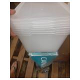 Life Story - Rectangular Clear Plastic Storage Shoe Box, 4 Pack