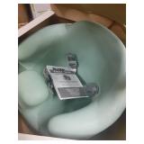 Bumbo Baby Infant Soft Foam Floor Seat with 3 Point Adjustable Harness, Hemlock