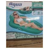 Aqua Leisure - Polyknit Luxe Water Lounger Recliner Pool Inflatable - Teal