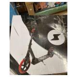 LaScoota Premium Teen Adult Folding Kick Scooter for Age 8 Year and Up, Red